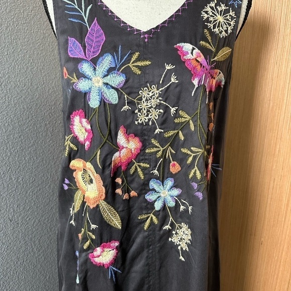 Johnny Was NWOT Nila Tank Silk Trim Maxi Dress, Size Small (v) - Picture 5 of 8